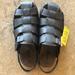Boys Dark Brown Fisherman Sandal Size 5.5 NWT